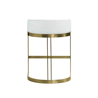 Hollyfield Leather Seat Counter Stool