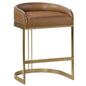 Hollyfield Leather Seat Counter Stool