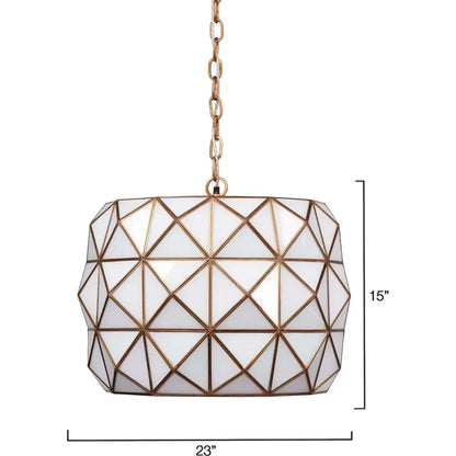 Hollywood Pendant - Sleek 1 - Light Glass & Metal - LOOMLAN - Jamie Young - Pendants