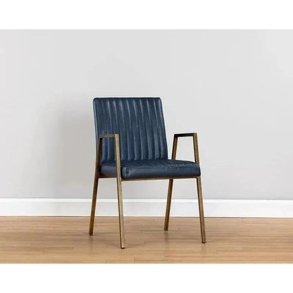 Homer Leather Dining Armchair - LOOMLAN - SUNPAN - Dining Chairs