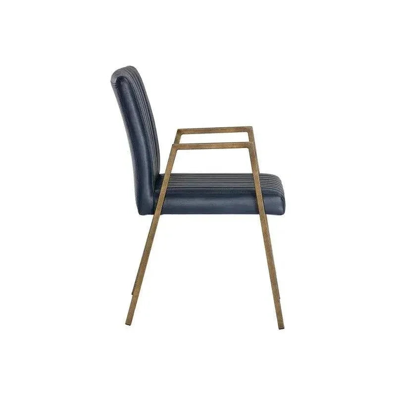 Homer Leather Dining Armchair - LOOMLAN - SUNPAN - Dining Chairs