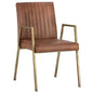 Homer Leather Dining Armchair - LOOMLAN - SUNPAN - Dining Chairs
