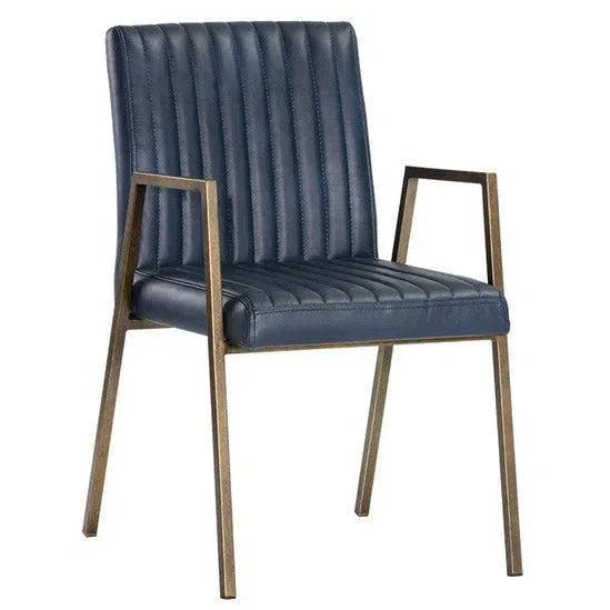 Homer Leather Dining Armchair - LOOMLAN - SUNPAN - Dining Chairs