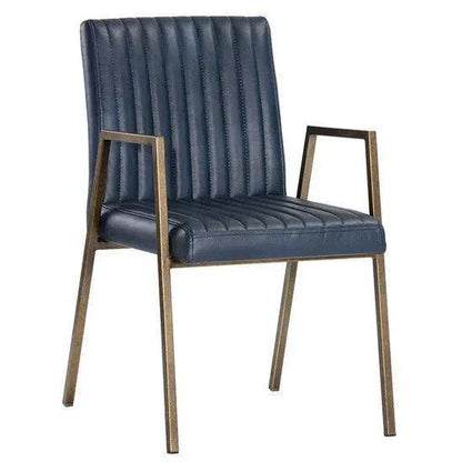 Homer Leather Dining Armchair - LOOMLAN - SUNPAN - Dining Chairs