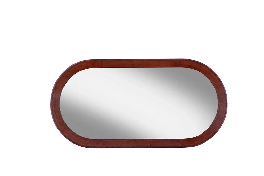 Homer Oval Floor Mirror-Floor Mirrors-Furniture Classics-LOOMLAN
