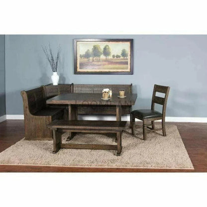 Homestead Corner Breakfast Nook Dining Set with Storage-Dining Table Sets-Sunny D-LOOMLAN