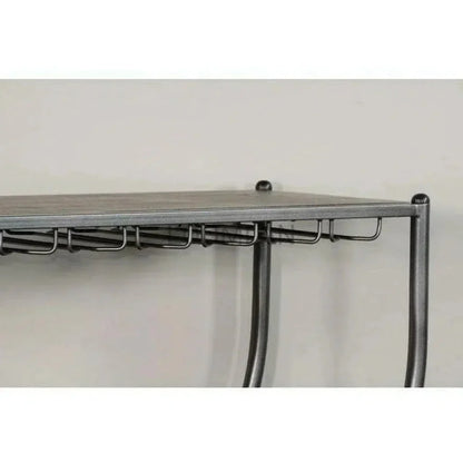 Homestead Dark Brown Wine Rack Server-Home Bar Carts-Sunny D-LOOMLAN