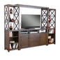 Homestead Entertainment Wall Dark Brown-Entertainment Wall Unit-Sunny D-LOOMLAN