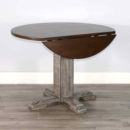 Homestead Hills Drop Leaf Extendable Dining Table-Dining Tables-Sunny D-LOOMLAN