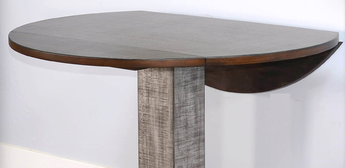 Homestead Hills Drop Leaf Extendable Dining Table-Dining Tables-Sunny D-LOOMLAN