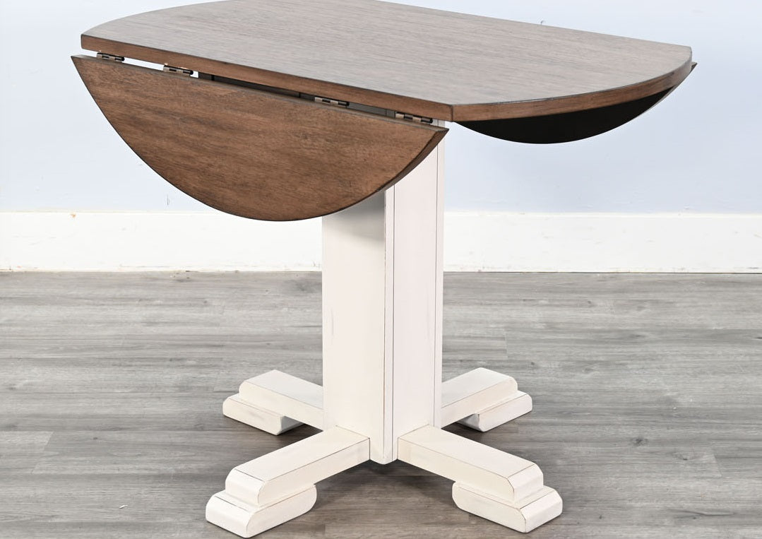 Homestead Hills Drop Leaf Extendable Dining Table-Dining Tables-Sunny D-LOOMLAN