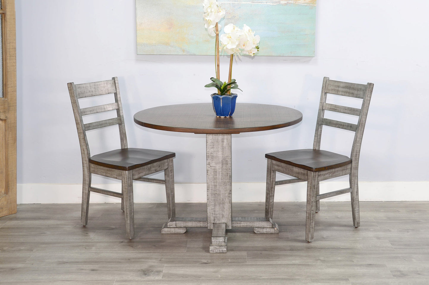 Homestead Hills Drop Leaf Extendable Dining Table-Dining Tables-Sunny D-LOOMLAN