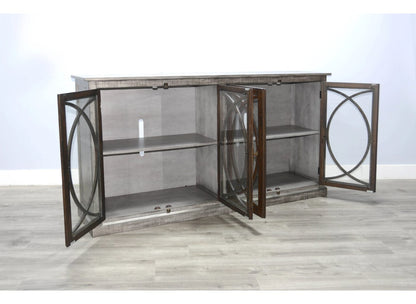 Homestead Hills Two Doors Wooden Media Console