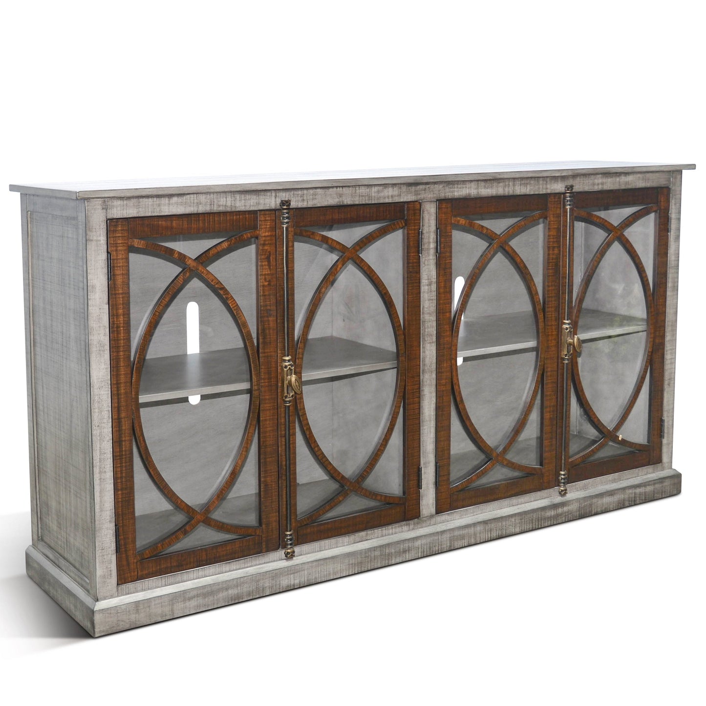 Homestead Hills Two Doors Wooden Media Console