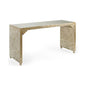 Hong Kong Silver Leafed Wood Desk-Home Office Desks-Chelsea House-LOOMLAN