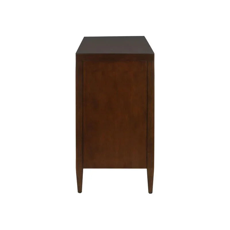 Honopu Textural Arch - Shaped Wood Cabinet - LOOMLAN - Wildwood - Accent Cabinets