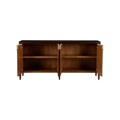 Honopu Textural Arch - Shaped Wood Cabinet - LOOMLAN - Wildwood - Accent Cabinets