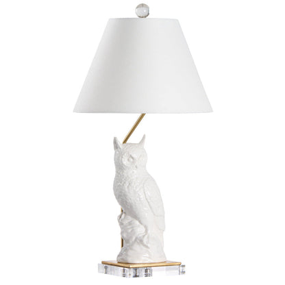 Hoot Ceramic Owl Table Lamp