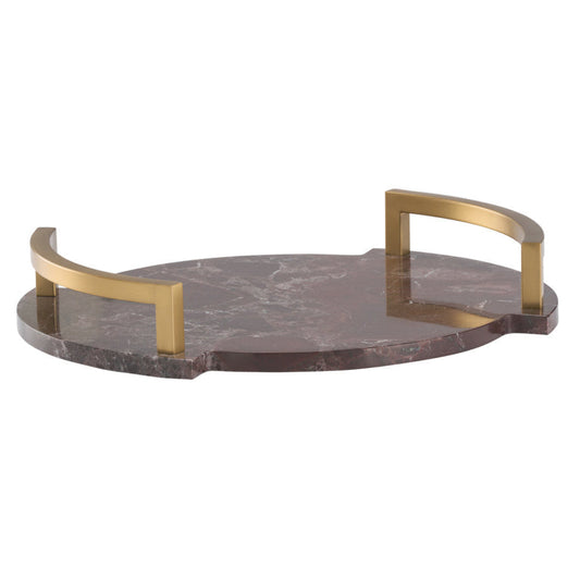 Hopkins Maroon Marble Tray