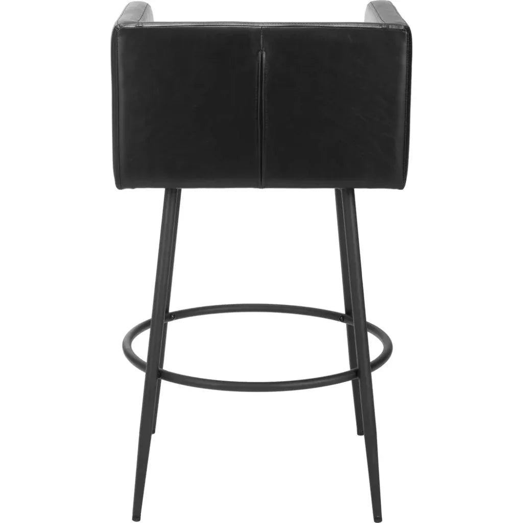 Horbat Barstool (Set of 2) Black - LOOMLAN - Zuo Modern - Bar Stools