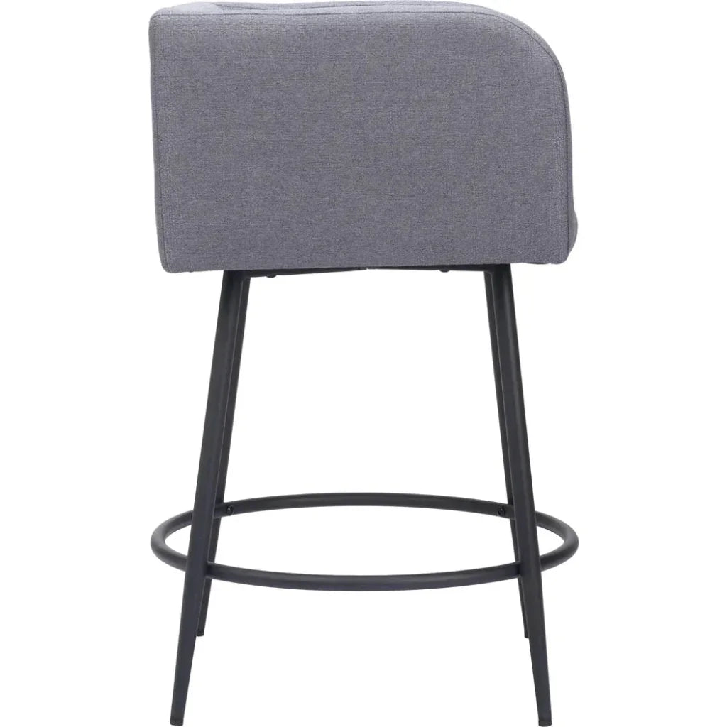 Horbat Counter Stool (Set of 2) Gray - LOOMLAN - Zuo Modern - Counter Stools