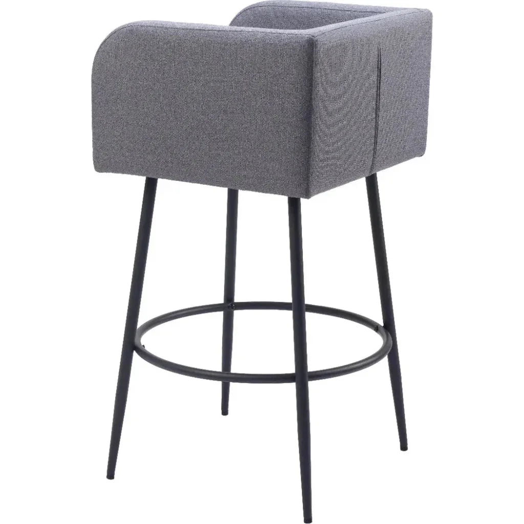 Horbat Barstool (Set of 2) Gray - LOOMLAN - Zuo Modern - Bar Stools