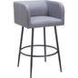 Horbat Barstool (Set of 2) Gray - LOOMLAN - Zuo Modern - Bar Stools