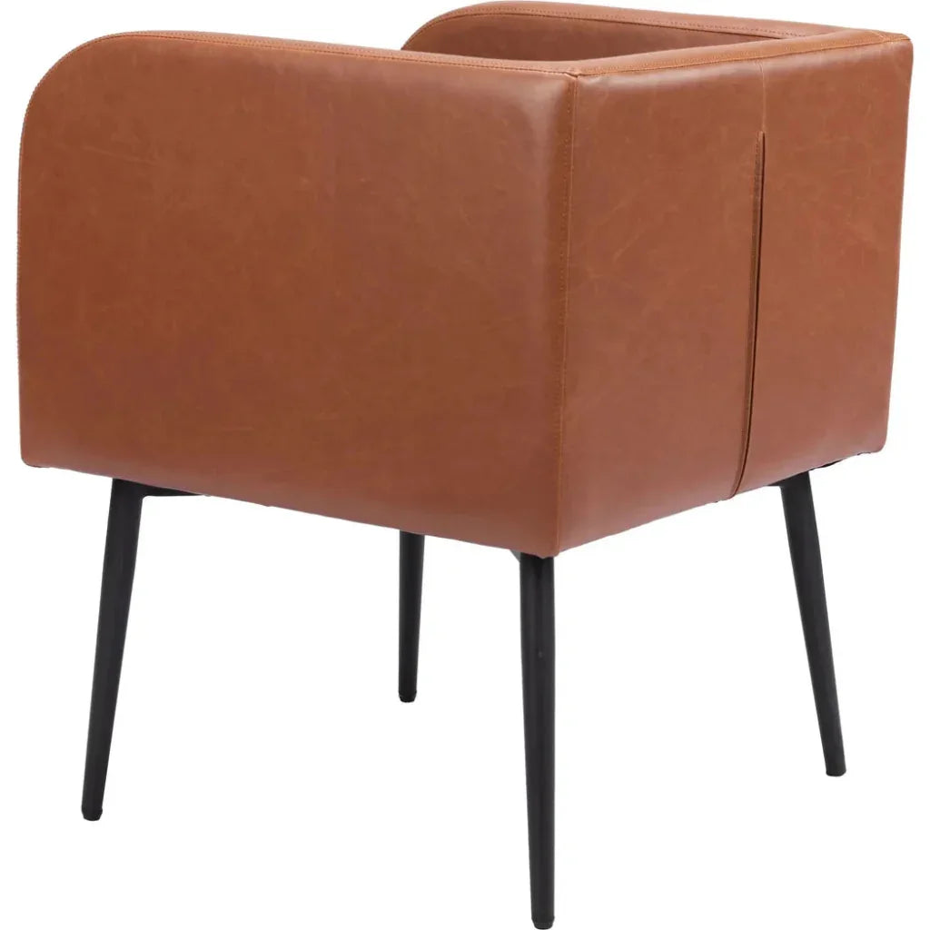 Horbat Leather Dining Chair - LOOMLAN - Zuo Modern - Dining Chairs
