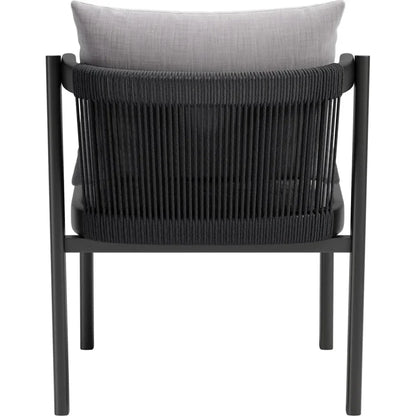 Horizon Aluminum Gray Dining Chair 2PC-Outdoor Dining Chairs-Zuo Modern-LOOMLAN