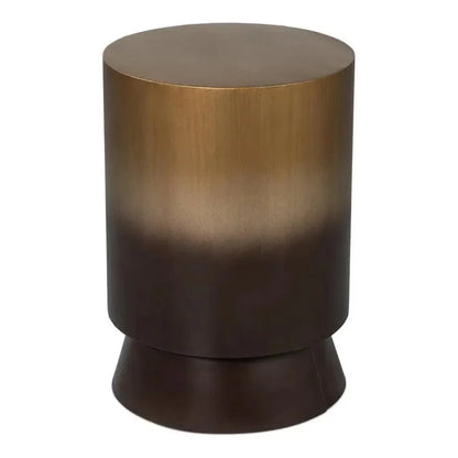Horizon Metal Gold Round End Table - LOOMLAN - Side Tables