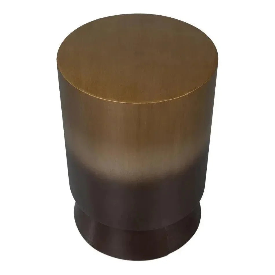 Horizon Metal Gold Round End Table - LOOMLAN - Side Tables
