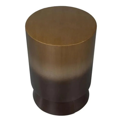 Horizon Metal Gold Round End Table - LOOMLAN - Side Tables