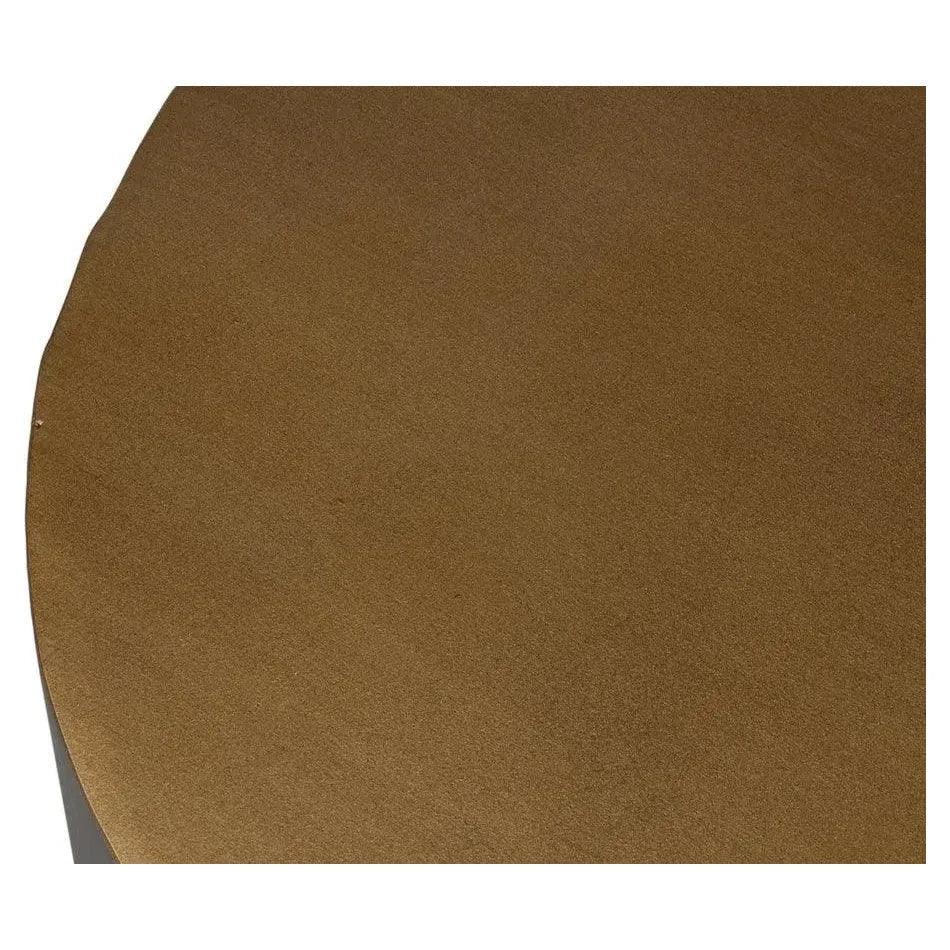 Horizon Metal Gold Round End Table - LOOMLAN - Side Tables