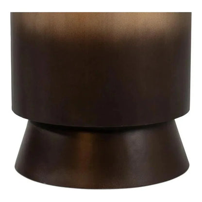 Horizon Metal Gold Round End Table - LOOMLAN - Side Tables