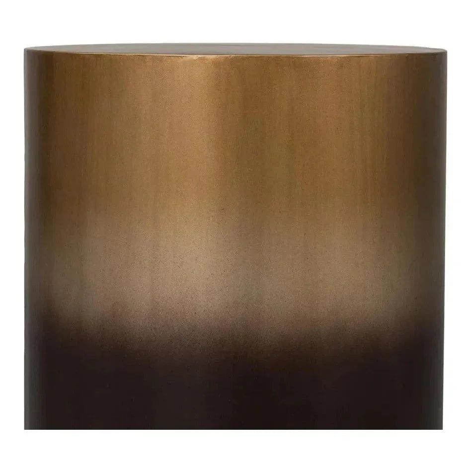 Horizon Metal Gold Round End Table - LOOMLAN - Side Tables