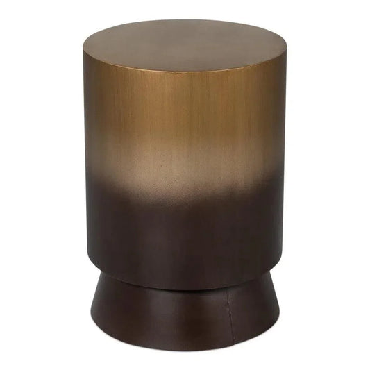 Horizon Metal Gold Round End Table - LOOMLAN - Side Tables