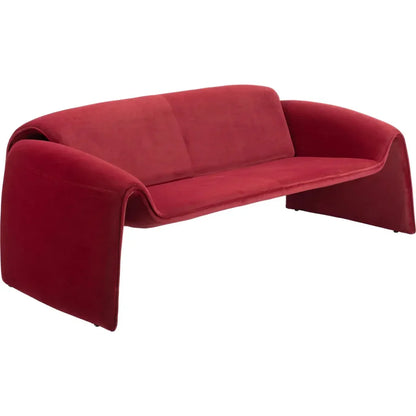Horten Sofa Red - LOOMLAN - Zuo Modern - Sofas & Loveseats