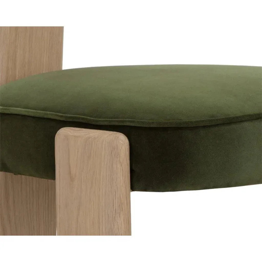 Horton Leather Armless Dining Chair 2PC - LOOMLAN - SUNPAN - Dining Chairs