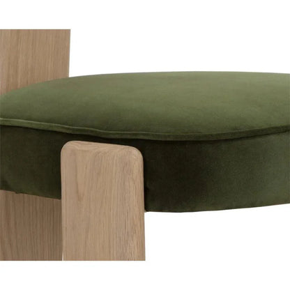 Horton Leather Armless Dining Chair 2PC - LOOMLAN - SUNPAN - Dining Chairs