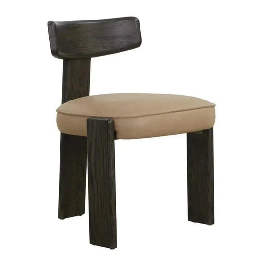 Horton Leather Armless Dining Chair 2PC - LOOMLAN - SUNPAN - Dining Chairs