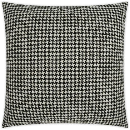 Houndstooth Black Throw Pillow With Insert - LOOMLAN - D.V. Kap - Throw Pillows
