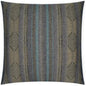 Hours Navy Global Navy Teal Large Throw Pillow Insert - LOOMLAN - D.V. Kap - Throw Pillows