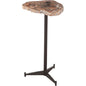 Howe Steel Brown Geometric Accent Table - LOOMLAN - Bassett Mirror - Side Tables