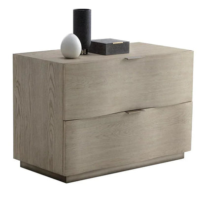 Hoyos Nightstand Soft Closing Drawers Handles - LOOMLAN - SUNPAN - Nightstands