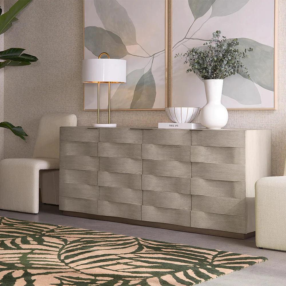 Hoyos Sideboard Soft Closing Drawers Handles - LOOMLAN - SUNPAN - Sideboards