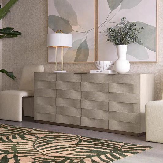 Hoyos Sideboard Soft Closing Drawers Handles - LOOMLAN - SUNPAN - Sideboards