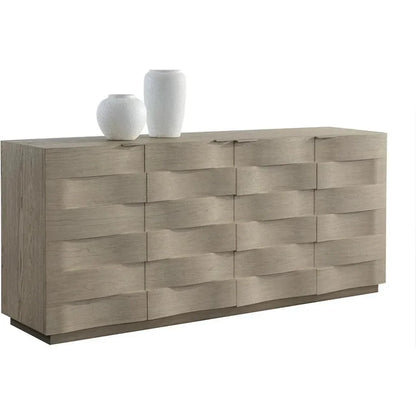 Hoyos Sideboard Soft Closing Drawers Handles - LOOMLAN - SUNPAN - Sideboards