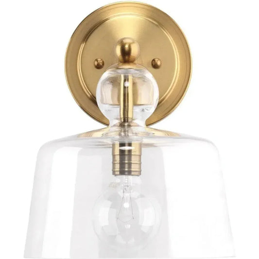 Hudson Clear Glass Wall Sconce