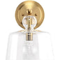 Hudson Clear Glass Wall Sconce