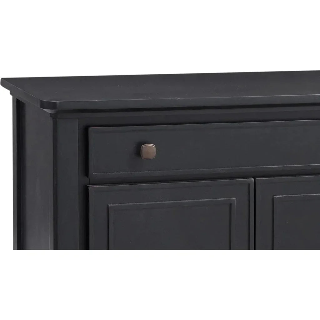 Hudson Wood Black Server - LOOMLAN - Bassett Mirror - Sideboards